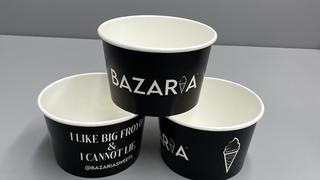 customizable Paper Ice Cream Cups 4 customizable Paper Ice Cream Cups 4